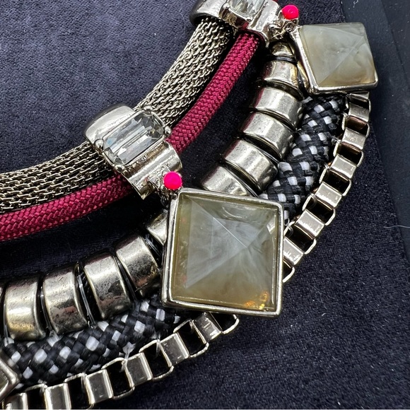 Holst + Lee for Loft Goldtone Cord Mesh Statement Necklace in Box - Picture 4 of 7